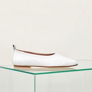 NEW White Leather Flats | Essen The Label